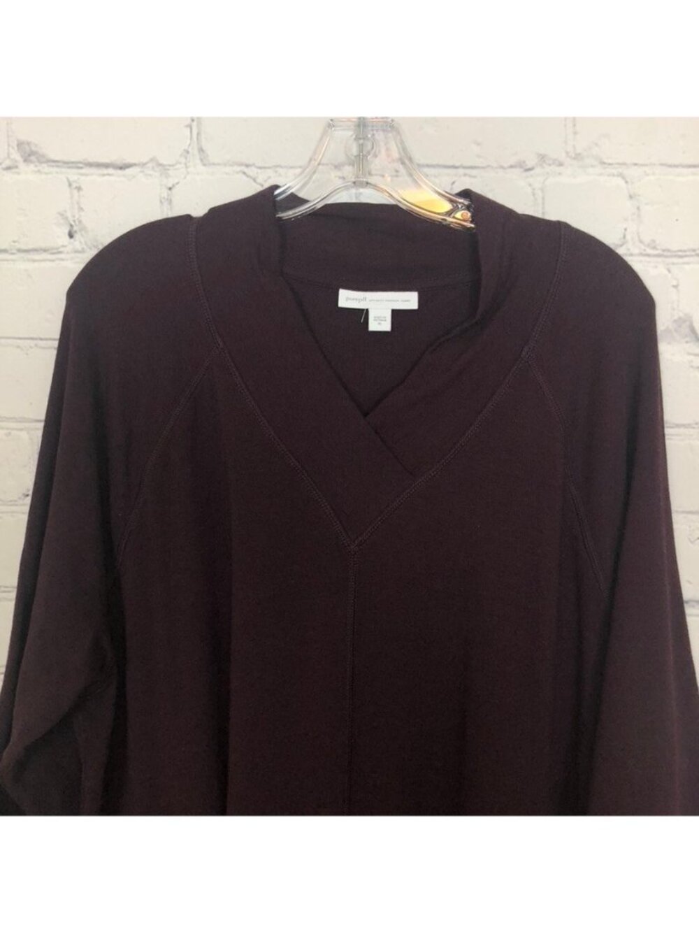 J Jill Pure Jill Affinity French Terry Pullover Top Size XL Purple - Picture 2 of 7
